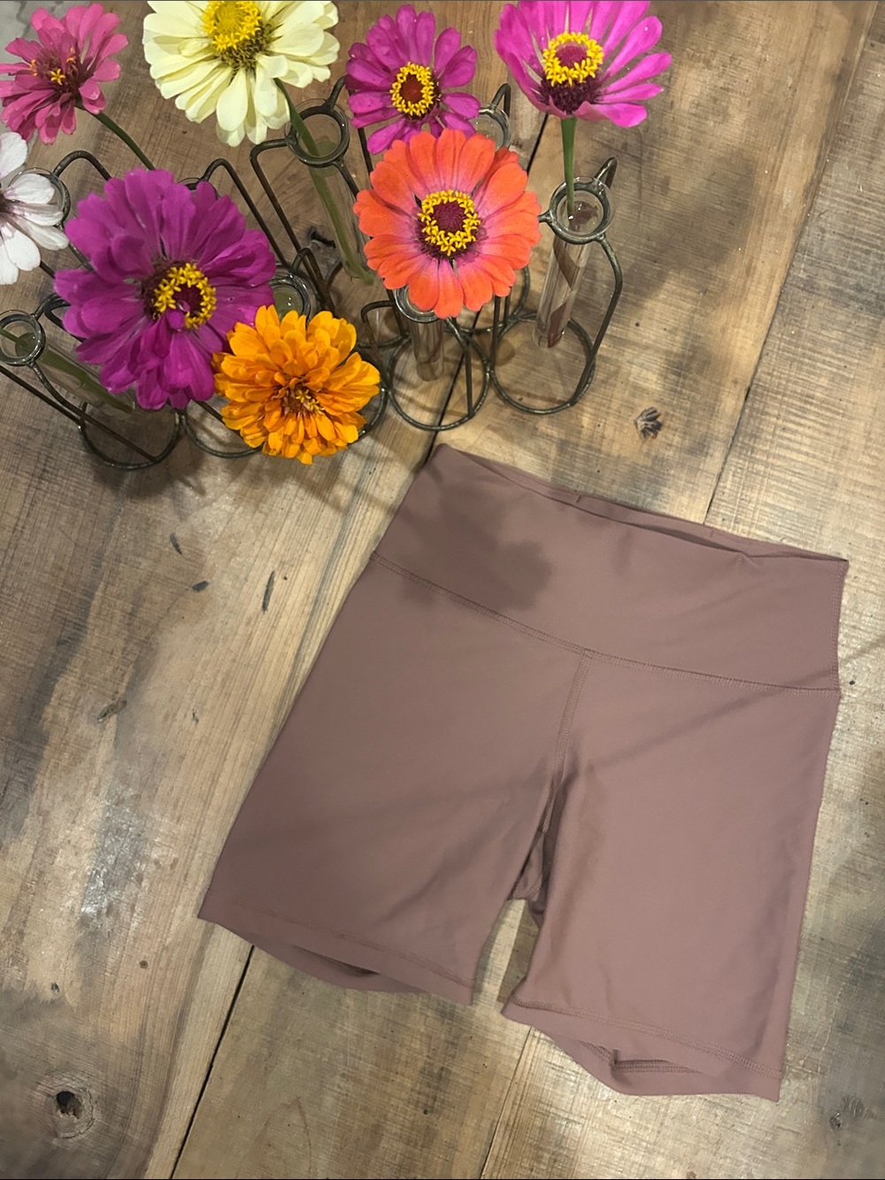 Old Navy Women's High-Waist Bike Shorts in Mauve